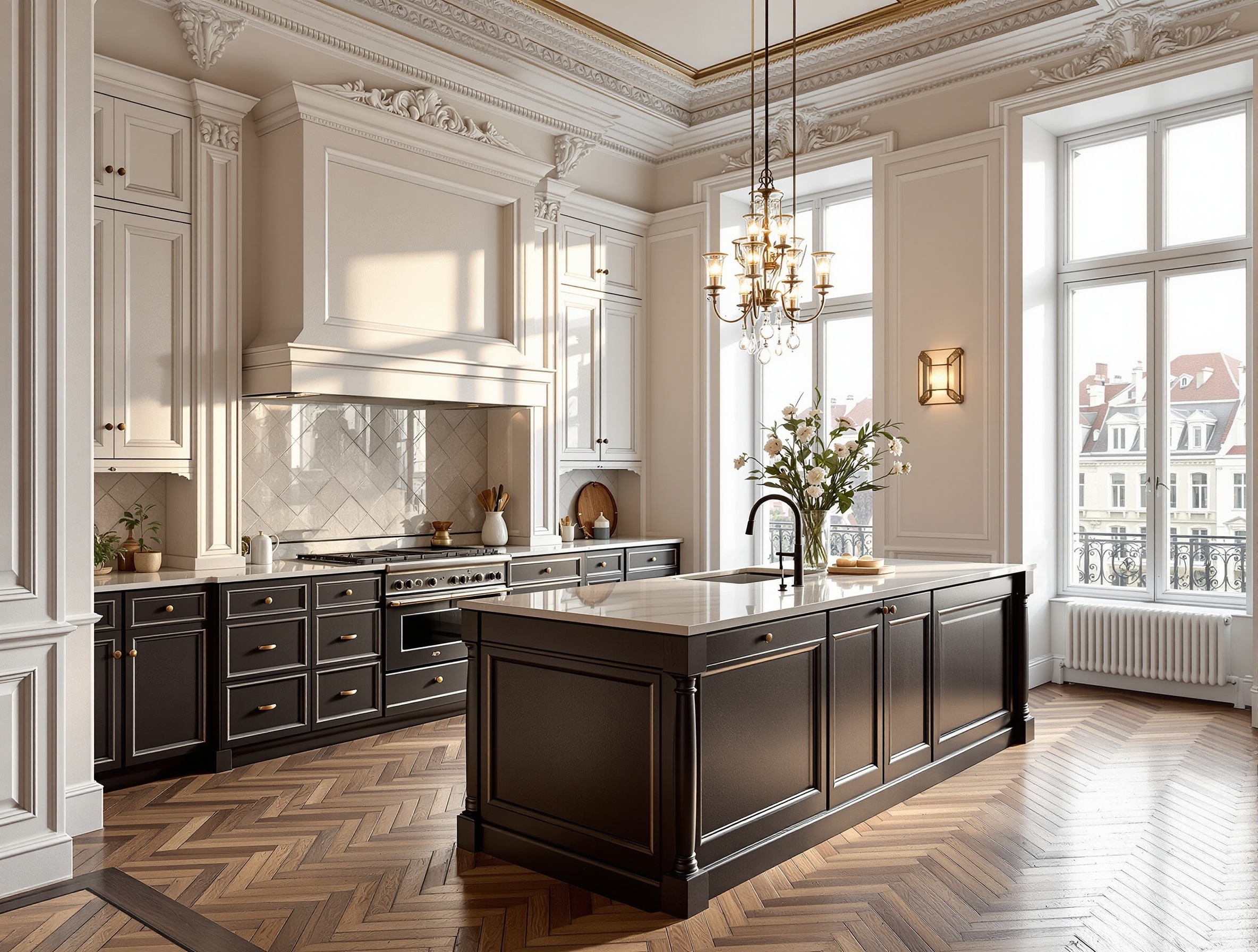 Altbau-Küche klassisch elegant